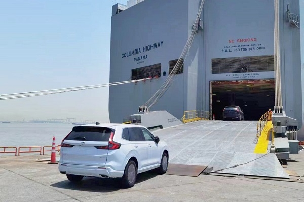 300臺CR-V插電式混動車型！東風本田新能源車首次出口海外