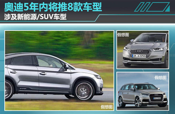 奧迪5年內將推8款車型 涉及新能源/SUV車型