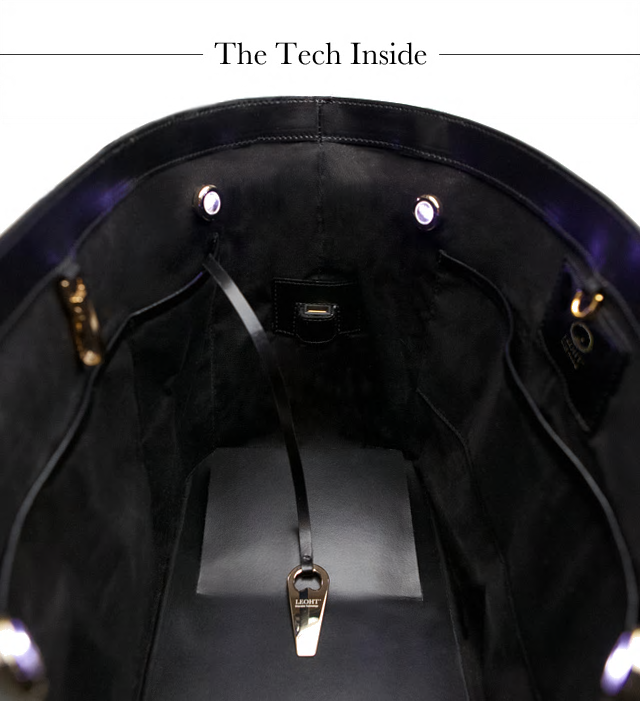 支持無線充電的時尚包包來了 內(nèi)置6000mAh電池