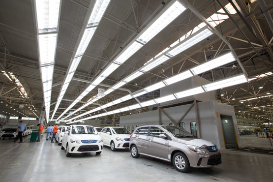 北汽新能源媒體開放日 解密純電動車生產鏈