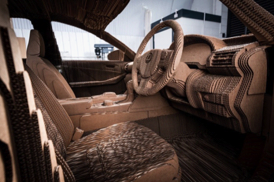 雷克薩斯展示紙做的電動車 能正常上路行駛