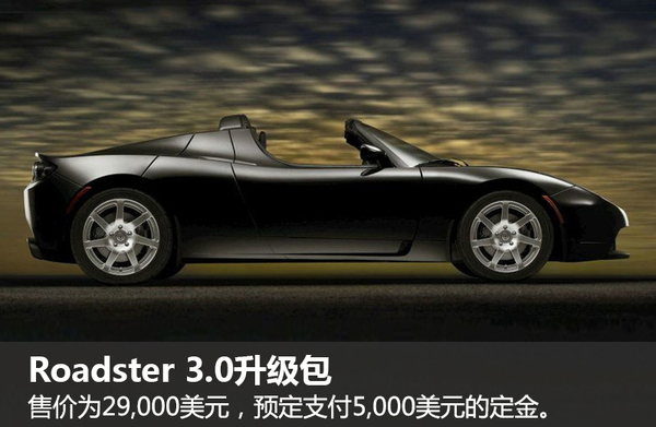 特斯拉電動(dòng)跑車電池升級(jí) 續(xù)航547公里