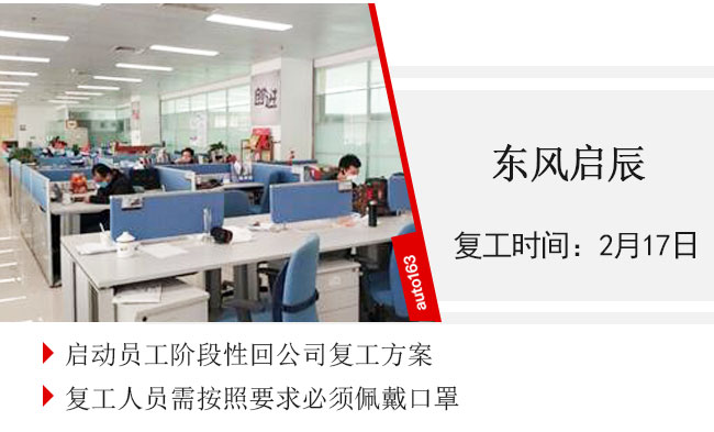 汽車行業復工率超75% 車企迎來大規模“返工潮”