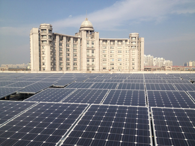 中電光伏承建松江政府光伏電站示范項目成功并網