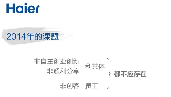 張瑞敏2014年演講：三個“是什么”？