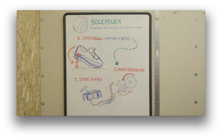 自己的電池自己充 發電鞋墊走路就能充電