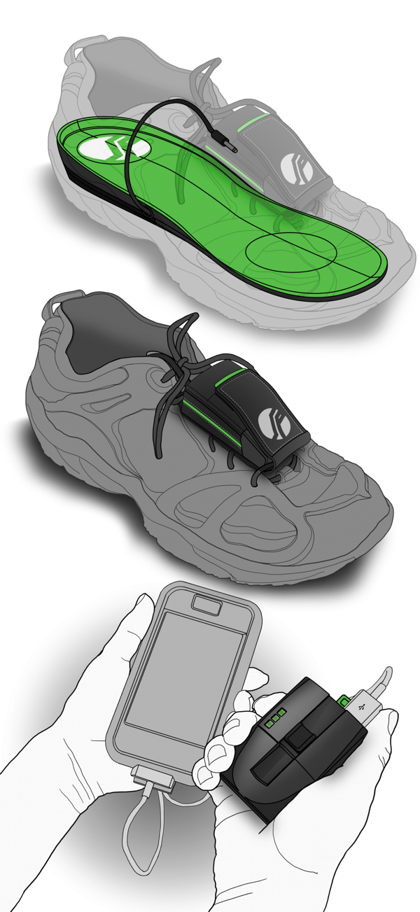 自己的電池自己充 發電鞋墊走路就能充電