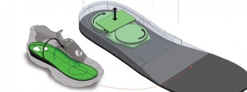 能充電的鞋墊   將踩地壓力轉化為電能儲存