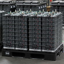 美國賓夕法尼亞州阿奎恩（Aquion）工廠生產的電池組