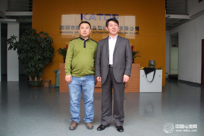 中國電池網于清教一行調研新嘉拓 鋰電池國產設備大有可為