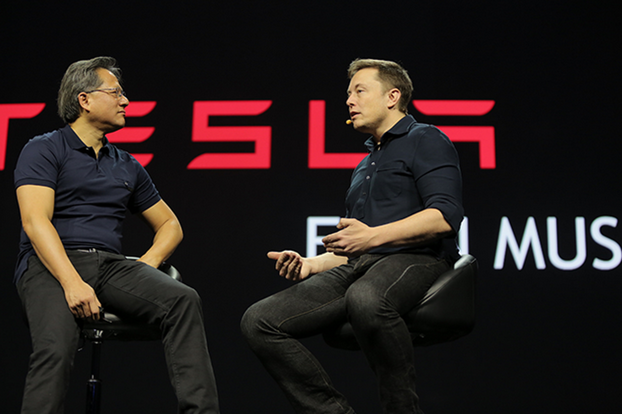 馬斯克對(duì)話黃仁勛：特斯拉將成為無(wú)人駕駛車行業(yè)的領(lǐng)導(dǎo)者