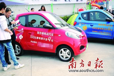 申請此次新能源汽車補助遭拒的知豆汽車。南方日報記者