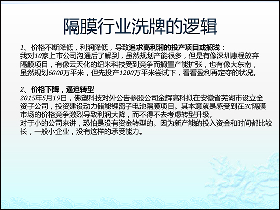 圖解鋰電池隔膜行業現狀及市場投資前景