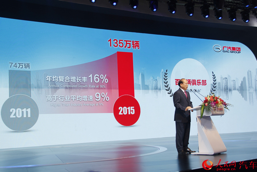 廣汽集團營業收入目標4000億元 發布自主研發電動車