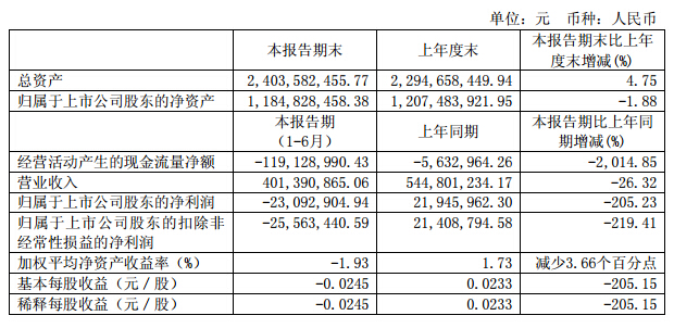 盛和資源：上半年業(yè)績虧損2309萬 稀土下游產業(yè)需求疲軟