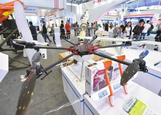 科博會上的無人機。