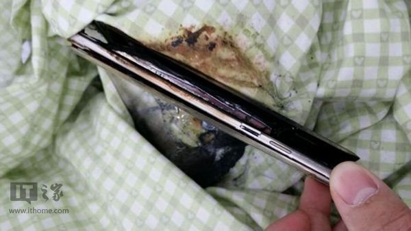 國行三星Note7第七次起火：依然電池部位