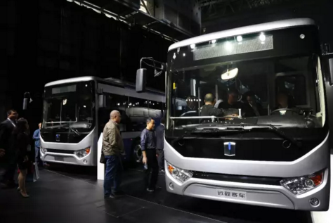 現場展出的遠程E12純電動客車