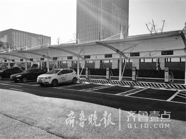 濟南龍奧大廈電動車分時租賃點,已租出不少車 濟南龍奧大廈電動車分時租賃點,已租出不少車
