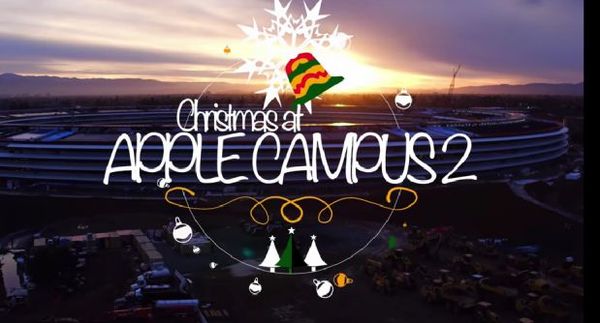 蘋果Campus 2 飛船總部4K無人機捕捉禮堂鏡頭