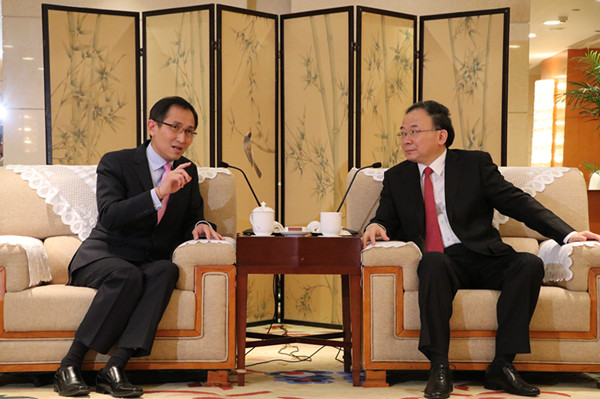 李小敏會見底特律電動汽車、遠東控股集團團隊一行