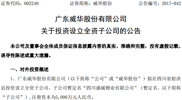 四川盛威鋰業(yè)有限公司