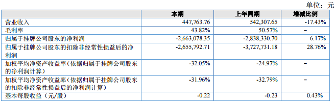 華高墨烯2017年上半年營收44.78萬 較去年虧損額減少17.53萬