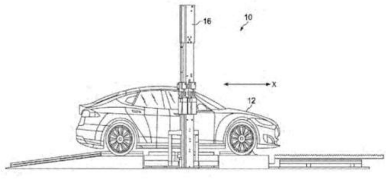 特斯拉專利中的升降機