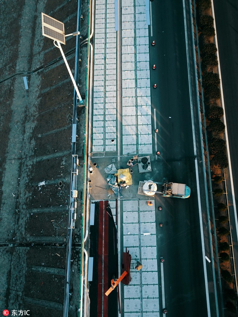 濟南正建設全球首條光伏高速公路 年底竣工通車發電