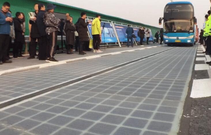 年發電100萬度！全球首段光伏路面亮相濟南