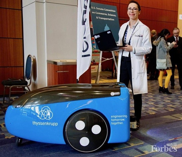 蒂森克虜伯電梯正測試用于作業(yè)場所的新自動送貨車。