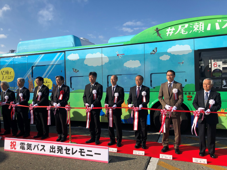 今年1月，比亞迪在日本會津交付電動巴士