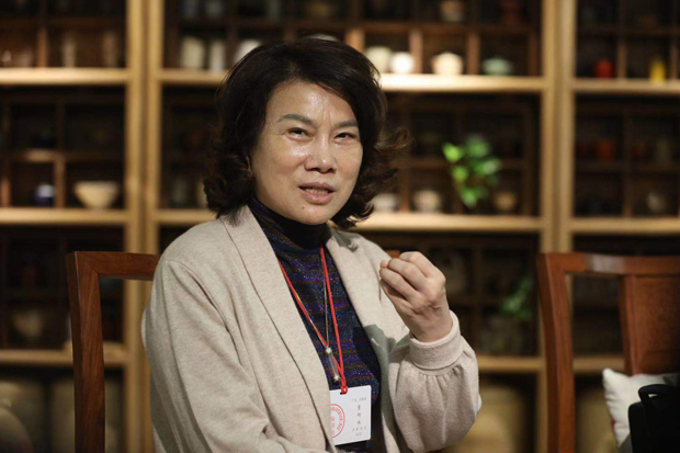 全國人大代表、格力電器董事長董明珠接受記者采訪。（攝影/本報(bào)記者 車亮）