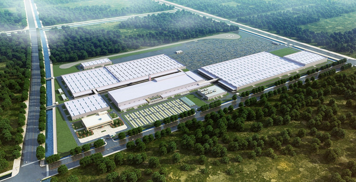 光束汽車項(xiàng)目俯瞰效果圖