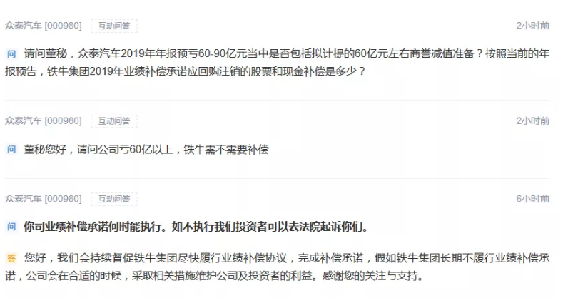 60億商譽引爆 眾泰汽車虧損額超市值！23家虧損超1100億