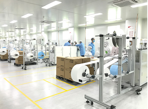 廣汽集團正式開始自制口罩的批量生產