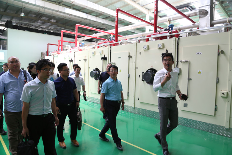 于清教一行調研青島藍科途