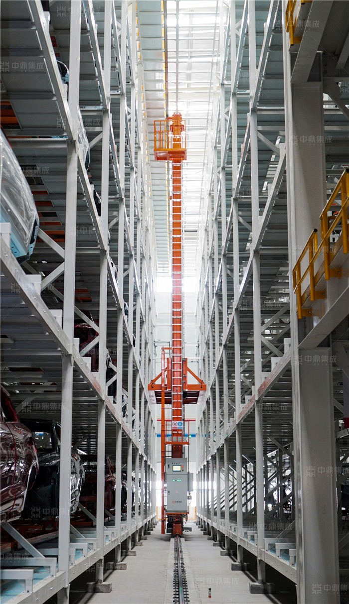 中鼎集成主導負責比亞迪西安工廠內彩車身智能物流系統建設