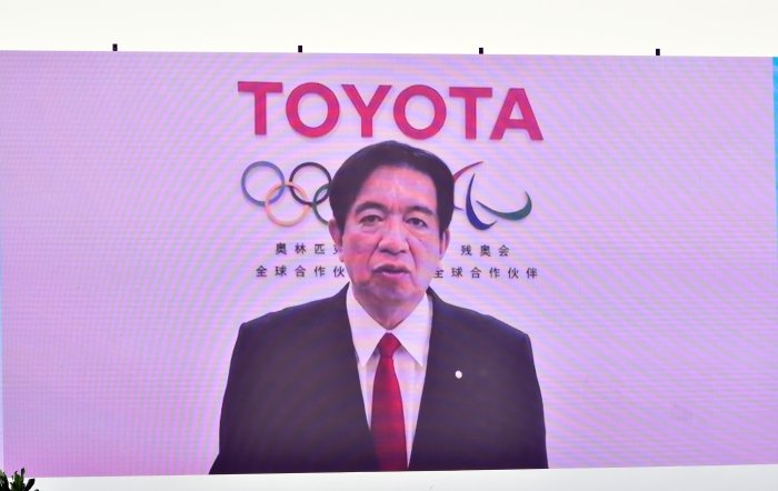 豐田汽車執行董事、中國本部長上田達郎視頻致辭