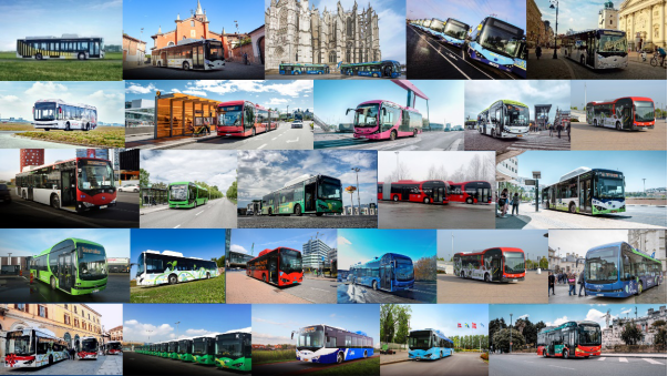 馳騁在歐洲的比亞迪純電動巴士