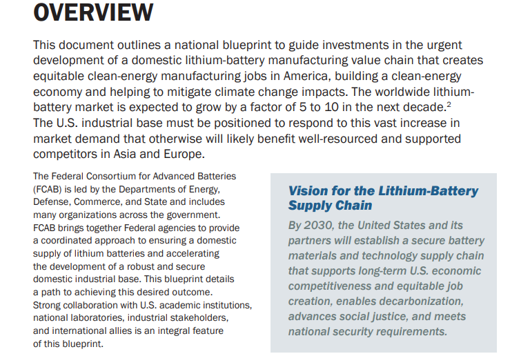 電動汽車,鋰電池,美國能源局