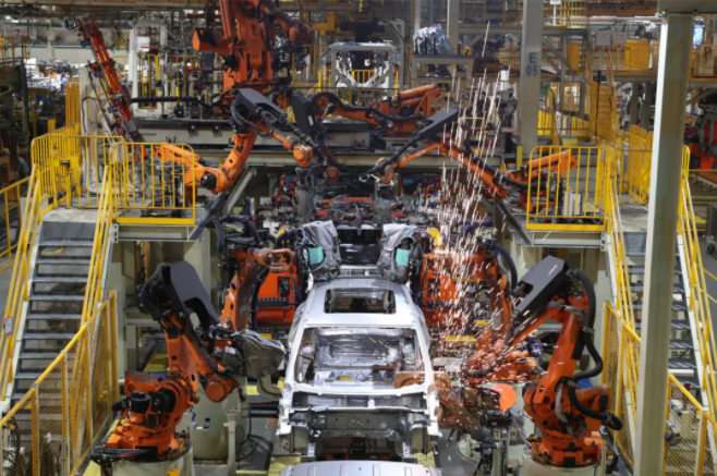 奇瑞自動(dòng)化生產(chǎn)線 圖片來源：奇瑞控股集團(tuán)