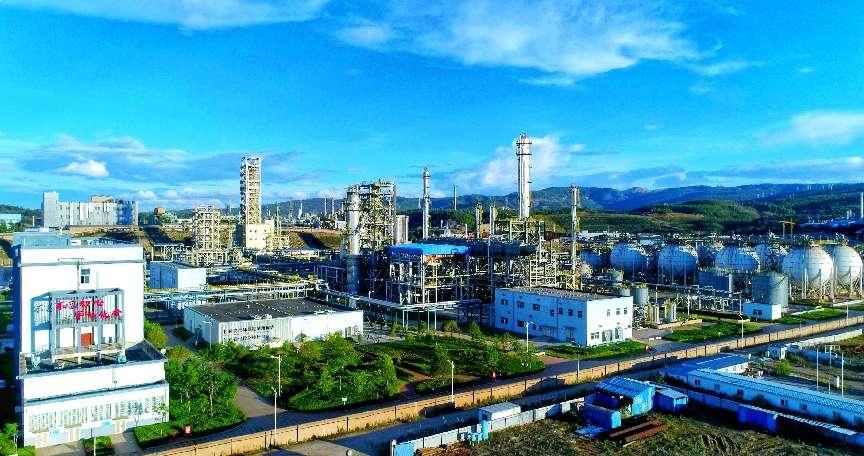 云天化石化全景（安寧工業園區 供圖）