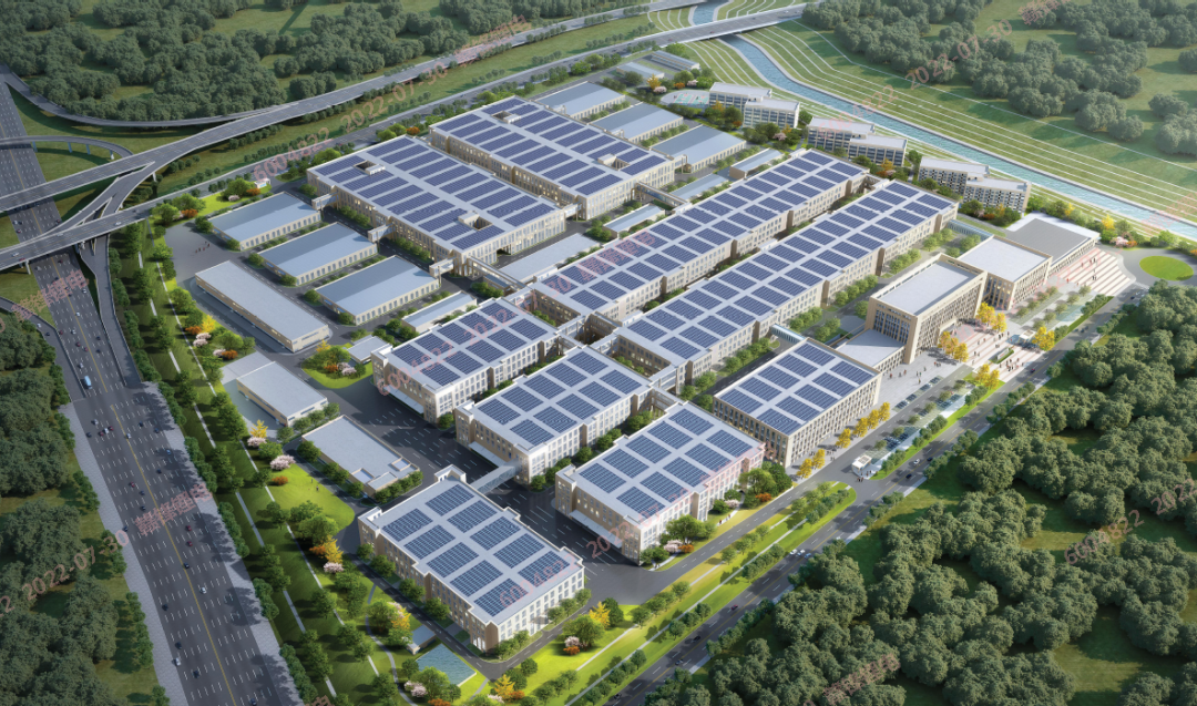 重慶贛鋒20GWh新型鋰電池科技產業園鳥瞰圖