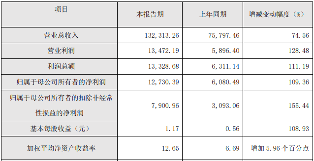 瀚川智能2022年度主要財(cái)務(wù)數(shù)據(jù)和指標(biāo)（單位：萬元）