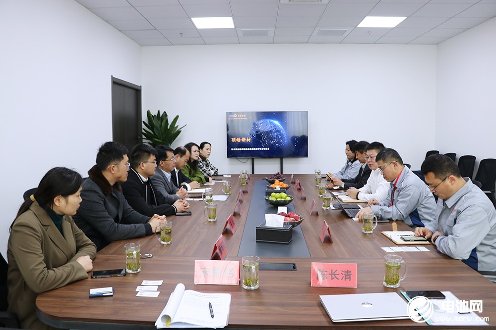 中國電池新能源產業鏈調研團一行參觀考察頂皓新能源