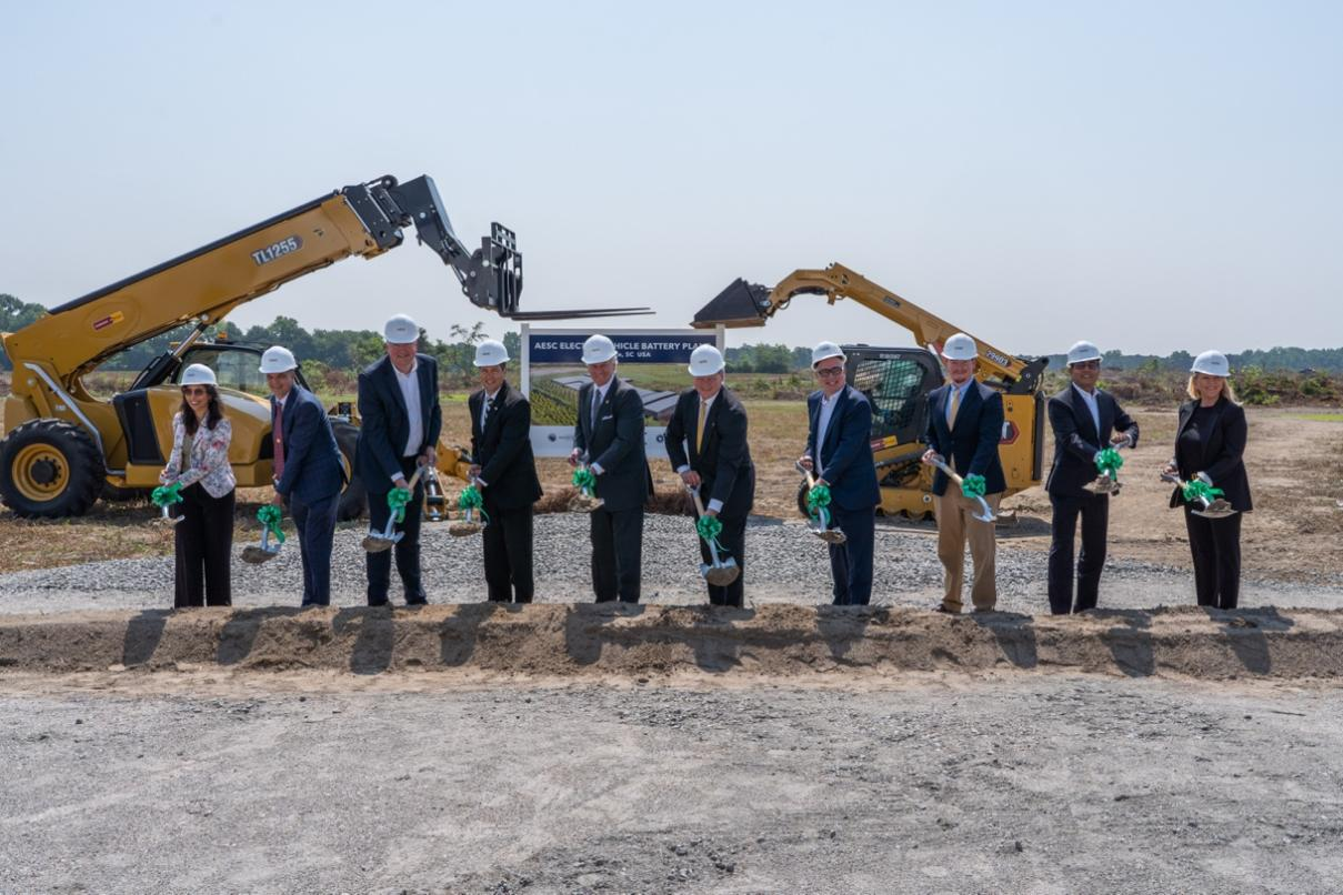 遠景動力美國南卡工廠破土動工;圖片來源:遠景動力 遠景動力美國南卡工廠破土動工;圖片來源:遠景動力