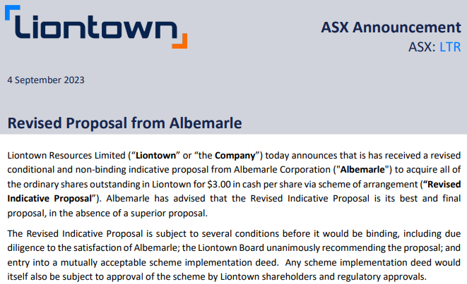 澳大利亞鋰礦商Liontown