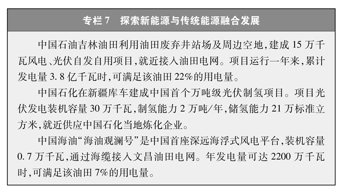 推動傳統能源和新能源協同發展