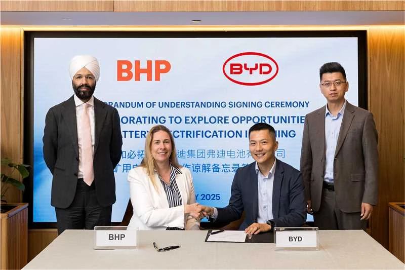 比亞迪/寧德時代同牽全球礦業巨頭！這次不為礦，為電池！